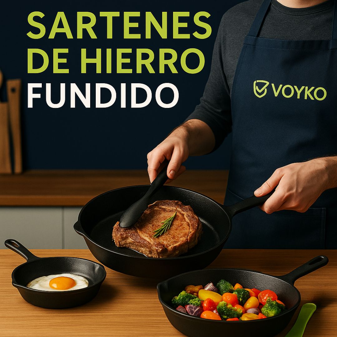 Juego X3 Sartenes de Hierro Fundido Originales