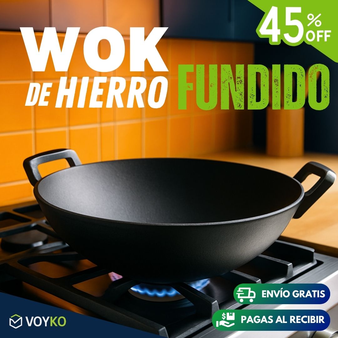 Wok De Hierro Fundido