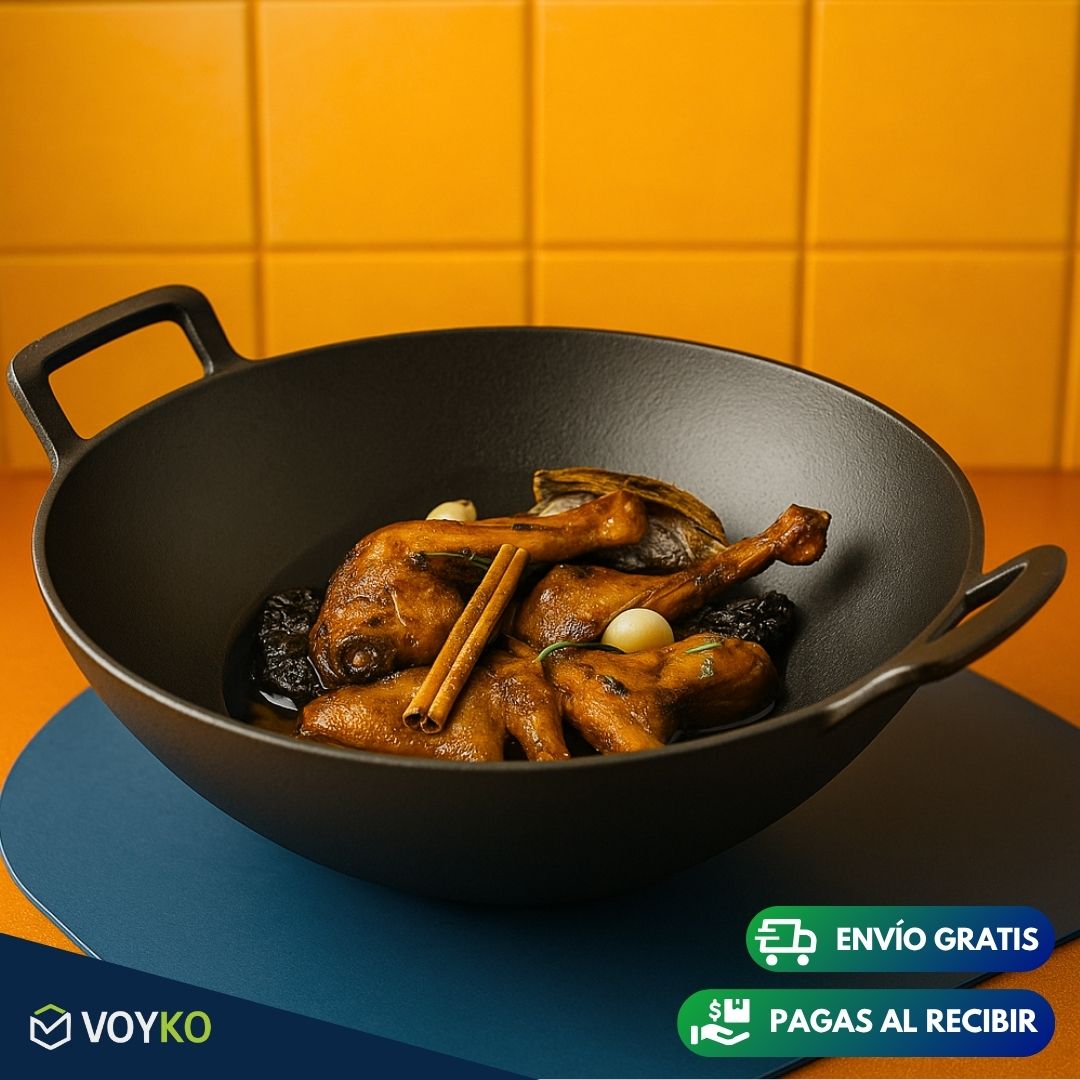 Wok De Hierro Fundido