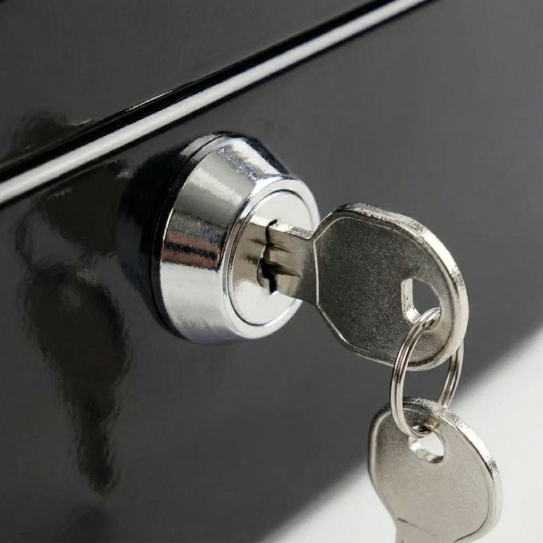 Caja de almacenamiento de efectivo con cerradura