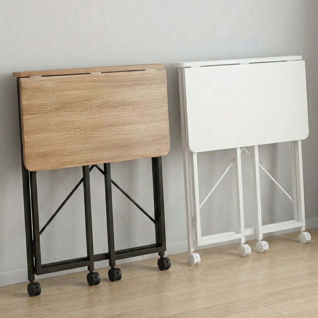 Escritorio Móvil Plegable Madera & Metal PREMIUM