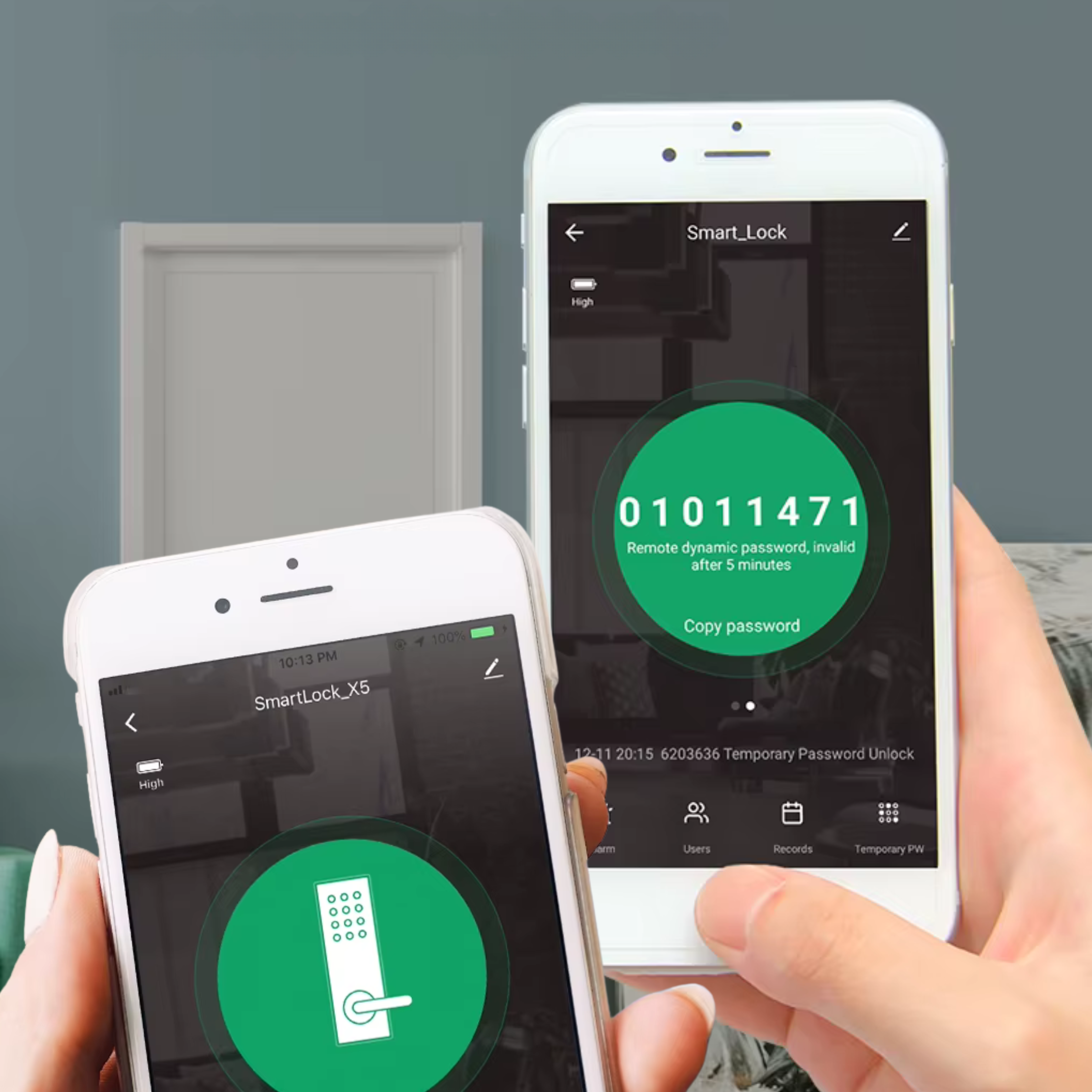 Cerradura Inteligente Con huella, pin, wifi, llave y tarjeta