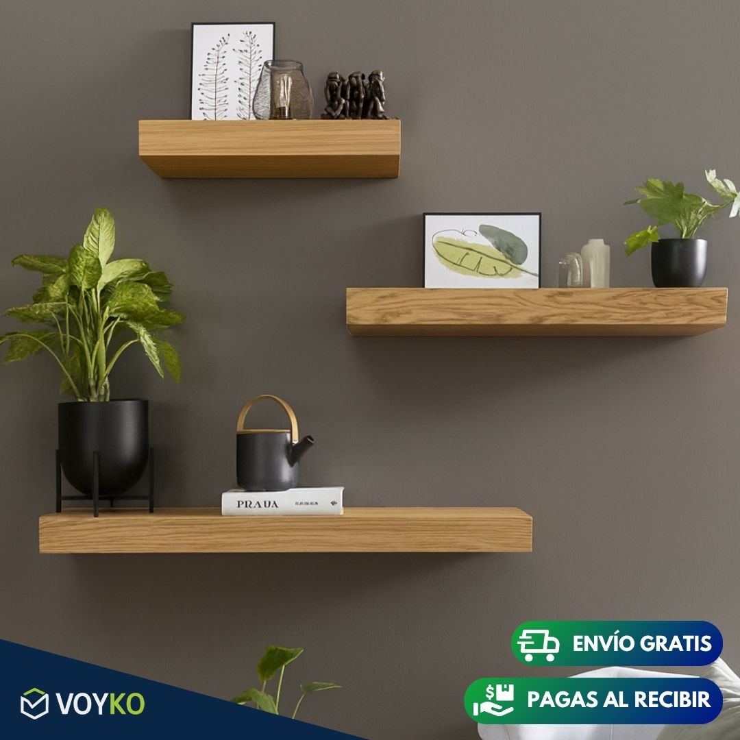 Repisa de pared con compartimento SECRETO