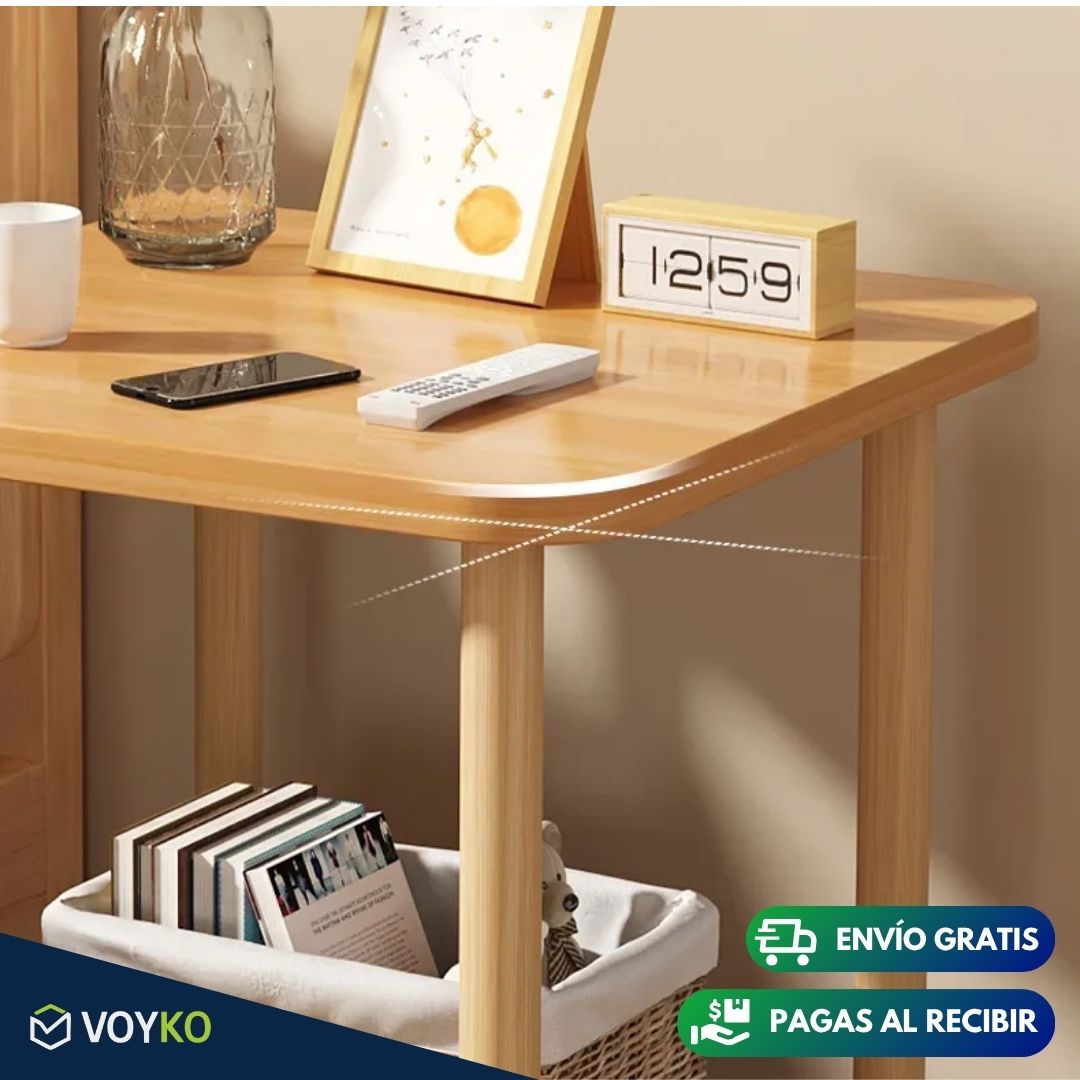 Mesa Auxiliar de Centro de Madera Blanca