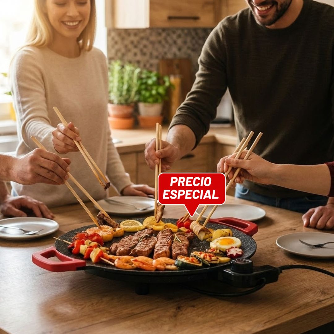 Parrilla Eléctrica Antiadherente de Mesa