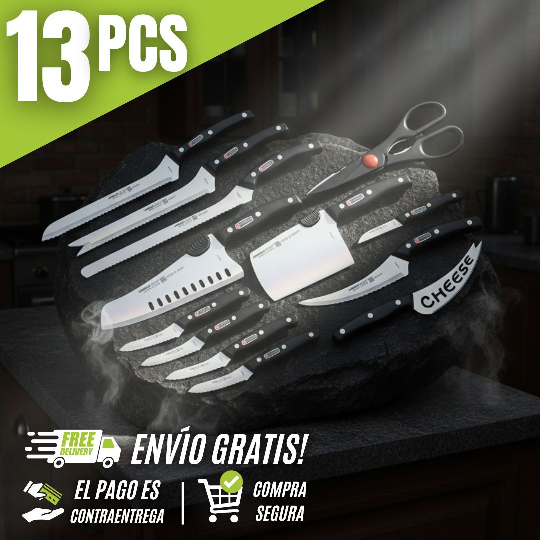 Set de Cuchillos Profesionales de 13 piezas